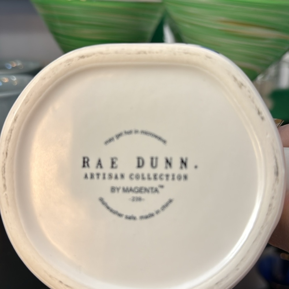 Rae Dunn White Mug with Colorful Tie Designs - Picture 4 of 7